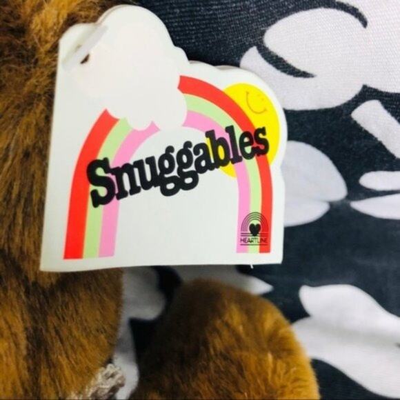 Vtg Heartline Teddy Bear Plush Because You Are Special 1987 Crochet Collar 13” - Picture 8 of 11